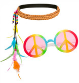 Set Hippie Regenboog 2-Delig