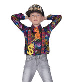 Disco Shirt Rainbow Glitter Kind