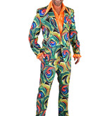 Herenpak Disco 70's Circle Green  Deluxe