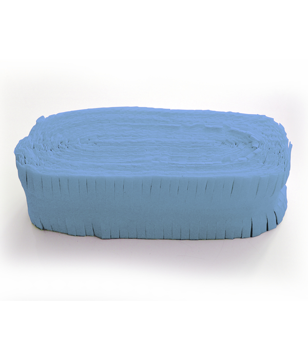 Lichtblauwe Crepe Papier Slinger - 24 meter