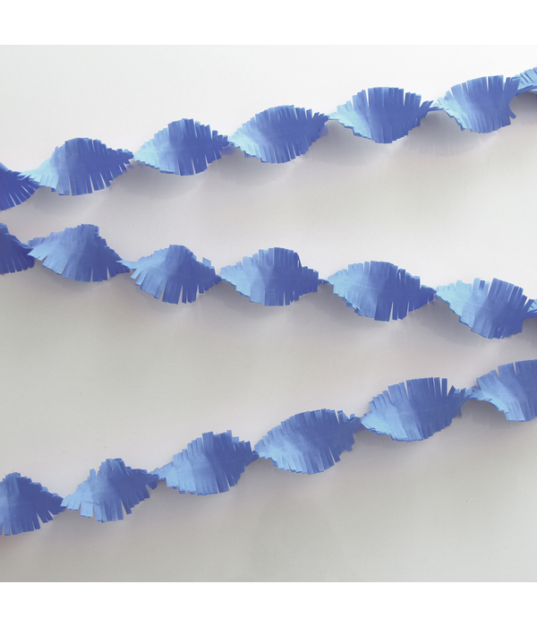 Lichtblauwe Crepe Papier Slinger - 24 meter