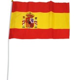 Vlag Op Stok Spanje (30x45cm)