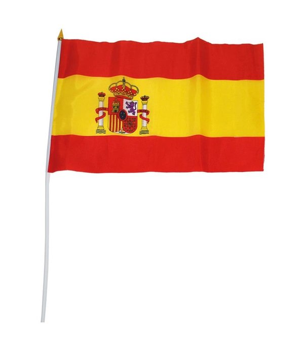 Vlag Op Stok Spanje (30x45cm)