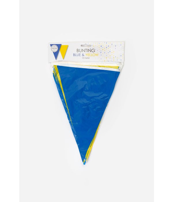Vlaggenlijn blauw/geel (10m)