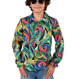 Jaren 70 Blouse Groene Cirkels Kind