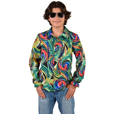 Jaren 70 Blouse Groene Cirkels Kind