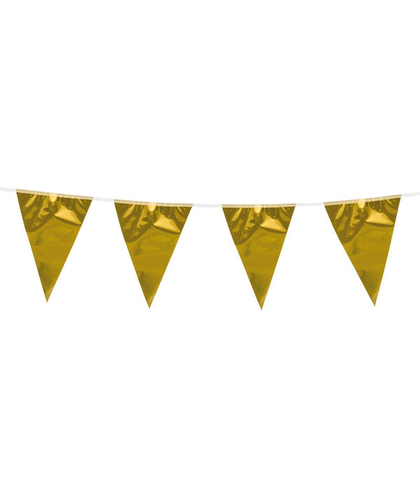 Metallic vlaggenlijn goud (10m)