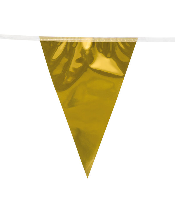 Metallic vlaggenlijn goud (10m)