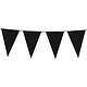 Zwarte Mini Vlaggenlijn - 3 meter