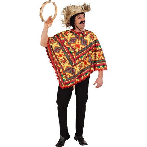 Mexicaanse Poncho Kleurrijk Volwassenen