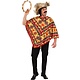 Mexicaanse Poncho Kleurrijk Volwassenen