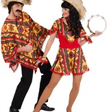 Mexicaanse Poncho Kleurrijk Volwassenen