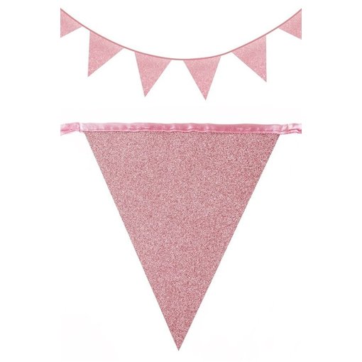 Glitterslinger Roze (6m)