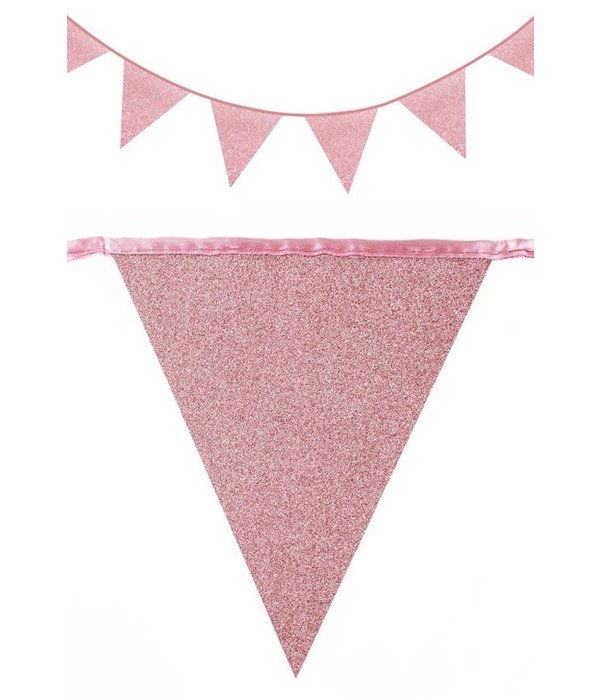 Glitterslinger Roze (6m)