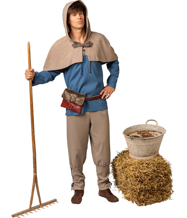 Middeleeuws Kostuum Dienaar 2-Delig