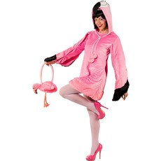 Flamingo Jurk Met Capuchon