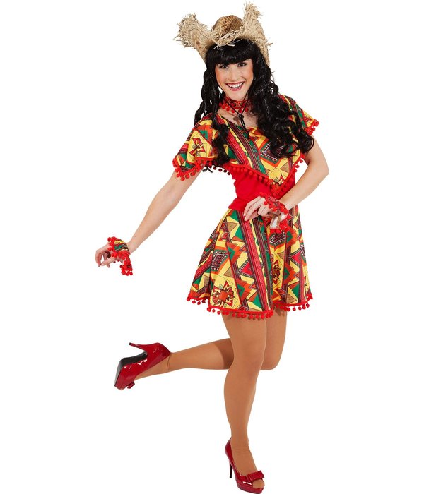 Mexicaanse Jurk Dames Rood
