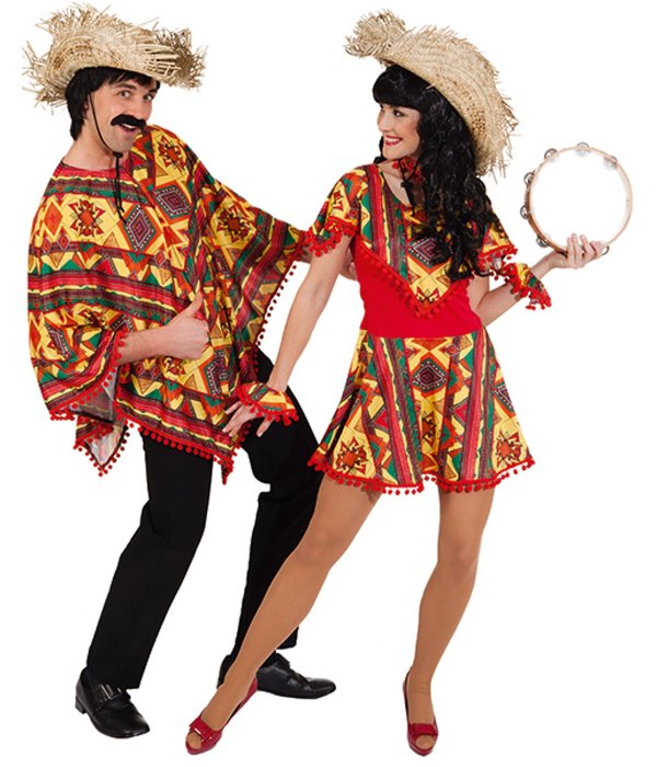 Mexicaanse Jurk Dames Rood