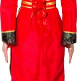 Klassieke Chinese Jurk Met Riem Rood