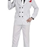 Gangster Krijtpak Heren Budget Wit