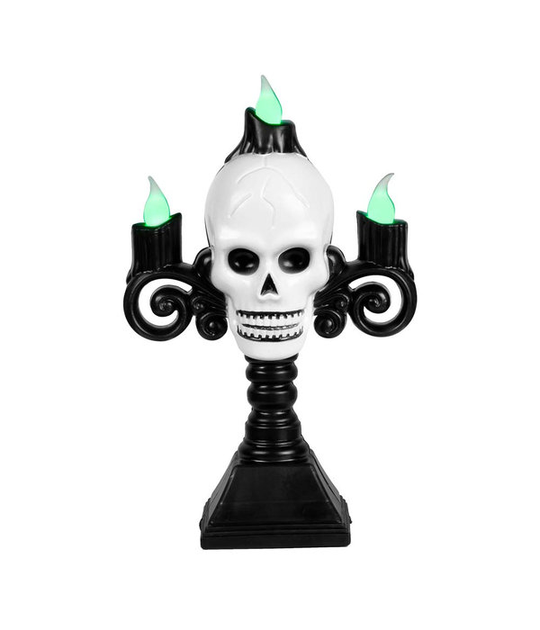 Led-kandelaar Schedel 16x10cm