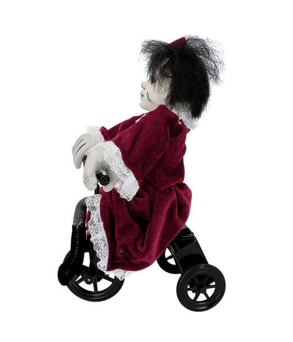 Decoratie Griezel Angry Mathilde op fiets