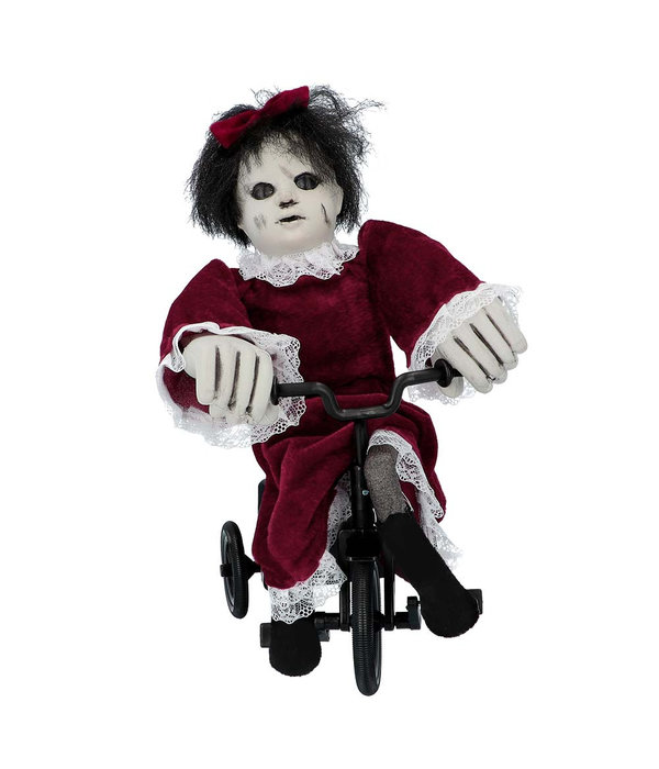 Decoratie Griezel Angry Mathilde op fiets