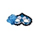 Oogmasker Oktoberfest Blauw/Wit