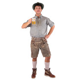 Tiroler Geruite Blouse Groen/Wit