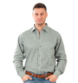 Tiroler Geruite Blouse Groen/Wit