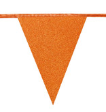 Glitter Vlaggenlijn Oranje (6m)