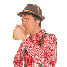 Tiroler hoed met 3 koordjes