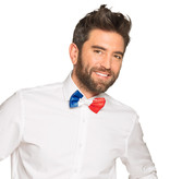 Vlinderstrik Franse vlag blauw/wit/rood