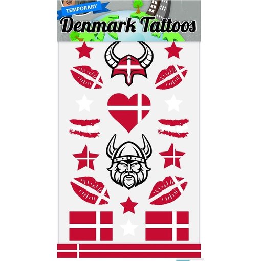 Plaktattoos Denemarken (18st)