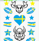 Plaktattoos Zweden (18st)