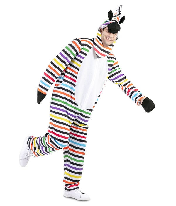 Zebra Jumpsuit Multikleur gestreept