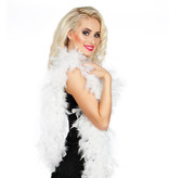 Boa Glamour Wit met Zilveren tinsel (50gr)