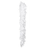 Boa Glamour Wit met Zilveren tinsel (50gr)