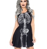 Sexy Skelet Jurk Kort Dames
