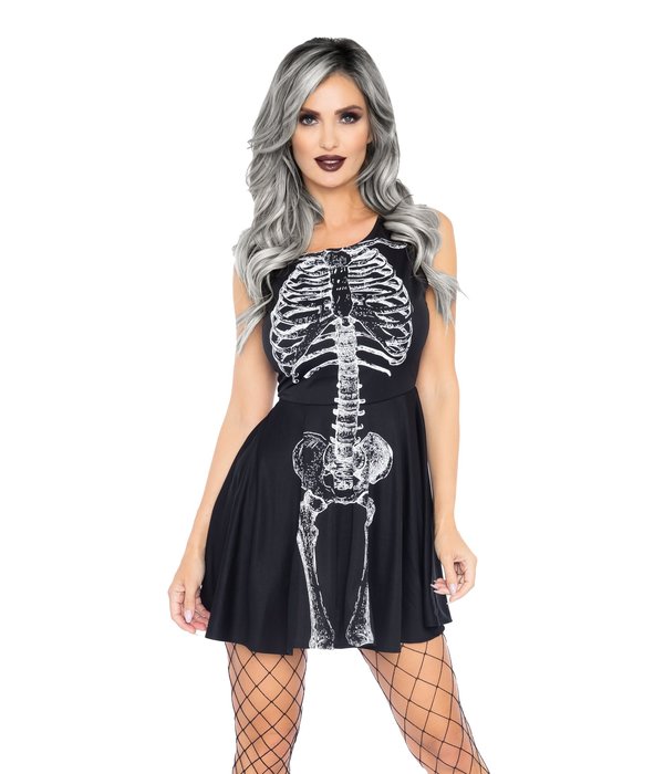 Sexy Skelet Jurk Kort Dames