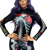 Skelet Jumpsuit Bloemen Dames