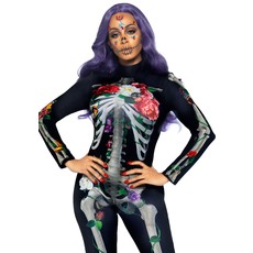 Skelet Jumpsuit Bloemen Dames