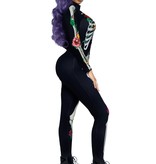 Skelet Jumpsuit Bloemen Dames