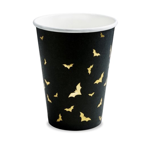 Halloween Bekers Vleermuizen (6st)