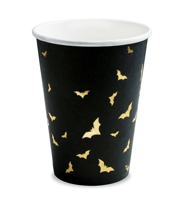 Halloween Bekers Vleermuizen (6st)