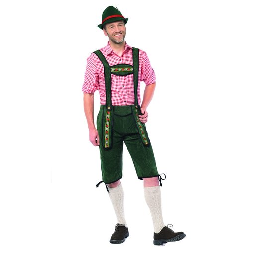 Lederhose lang donkergroen Johann