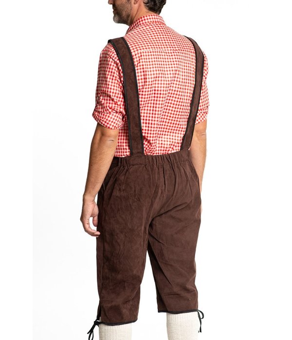 Lederhose Lang Donkerbruin Theodor