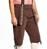 Lederhose Lang Donkerbruin Theodor