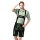 Lederhosen kort zwart/groen Otto
