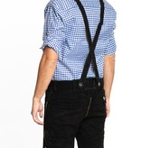 Lederhosen kort zwart/groen Otto